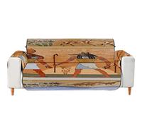 A.Monamour Housses de Canapé Salon Couverture Imprimée Égypte Ancienne Histoire Religieuse Peinture Murale Velours Chaise Fauteuil Meubles Protecteur Housses de Canapé 1 Place 2 Places 3 Places