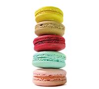 A.Monamour Sticker Porte Autocollant Poster De Porte 3D Macaron Français Coloré Sur Fond Blanc Vinyle Affiche De Porte Sticker Mural Papier Peint Art Décor 77 x 200 cm