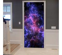 A.Monamour Sticker Porte Autocollant Poster de Porte 3D Nébuleuse D'Orion Dans L'Univers Du Décor De La Galaxie De L'Espace Vinyle Affiche de Porte Sticker Mural Papier Peint Art Décor 77 x 200 cm