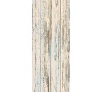 A.Monamour Sticker Porte Autocollant Poster De Porte 3D Texture De Bois De Fond De Planches De Bois Bleu Blanc Vintage Vinyle Affiche De Porte Sticker Mural Papier Peint Art Décor 77 x 200 cm