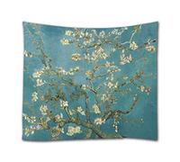 A.Monamour Tapisseries Arbre De Fleur D'Amandier Par Vincent Van Gogh Arts Classiques Impression Tissu Tapisserie Murale Tentures Murales Rideau Pour Chambre Salon Dortoir