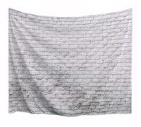 A.Monamour Tapisseries Arrière-Plan De Mur De Briques Peintes En Blanc La Photographie De Thème D'Architecture Imprimée Grand Tissu Tapisserie Tenture Murale Art Décors Pour La Maison 180x230 cm