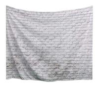 A.Monamour Tapisseries Arrière-Plans De Mur De Briques Peintes Blanches Architecture Thème Photographie Imprimée Grand Tissu Tapisserie Tenture Murale Rideaux Art Décors pour La Maison 71 "X90