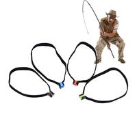 à mouche avec anneaux porte-queue, passe-fil pour équipement, 4 pièces outil élastique fil portable enrouleur pour cavedano achigan truite poisson-chat eau saumâtre