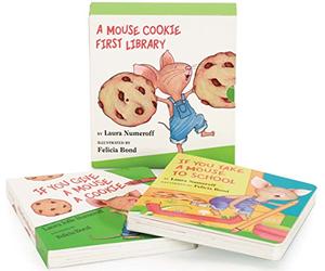 A Mouse Cookie First Library: A sturdy board book duo following one mischievous mouse and a boy through cookie chaos and a busy school day-perfect for ages 0-4