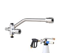 À Mousse Double Connecteur | Embout Connexion Rapide Double Usage,Lance Nettoyeur Haute Pression - pour Lavage Detailing Saleté Graisse Maison Extérieur Jardin
