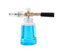 à mousse - Lance à mousse réglable à grande bouche | Accessoires de nettoyage multifonctionnels pour maison, voiture, moto, vélo, bidon de pulvérisation Transparent, raccord rapide, bouteille de
