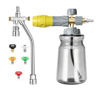 à mousse pour nettoyeur haute pression - à mousse pour tuyaux, anneau de pression de 4000 psi - clignotant | Confirmant le tissu et le tuyau ergonomiques de voiture pour les détails