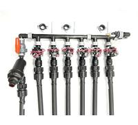 A.N. - Regenengel easystart Kit de répartiteur Premium Hunter pour raccords de tuyaux 32 mm 1" Répartiteur mural Construction de distribution (6 zones)