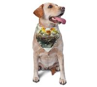 A Nest Of Three Birds Printed Graphic Pet Triangle Scarf for Dogs & Cats Adjustable Cute Pet Bandana for & Photo Shoots