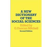 A New Dictionary of the Social Sciences by Eric Charles Geoffrey Duncan Mitchell Paperback Book