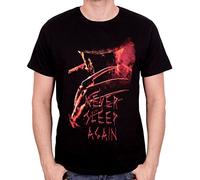 A Nightmare On Elm Street Les Griffes De La Nuit Never Sleep Again Poster Homme T-Shirt Manches Courtes Noir S