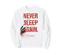 A Nightmare on Elm Street Never Sleep Again Sweatshirt, Unisexe pour Adultes, Blanc, XL