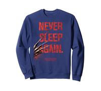 A Nightmare on Elm Street Never Sleep Again Sweatshirt, Unisexe pour Adultes, Bleu Marine, L