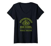 A Nightmare on Elm Street Springwood Highschool P.E. T-Shirt avec Col en V