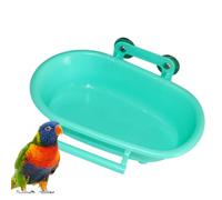 à Oiseaux pour perroquets - 22 x 16 x 5 cm Grande boîte de Suspendue, Distributeur d'eau Mural pour Oiseaux en Plein air, Bain de Perruche de Taille Moyenne, Petit Bain d'oiseaux |
