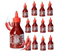 A-ONE Sriracha Sauce 12 x 200 ml - Super Hot - Sauce piment extra épicée - Parfait pour la restauration