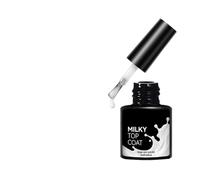 à ongles 7 ml blanc laiteux Top Coat pour fille pour manucure | Vernis à ongles pour débutants pour une utilisation à la maison, au quotidien, au salon, lors de fêtes, de mariages, etc