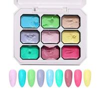 à ongles en gel - Couleur transparente des | Gel pure de l'ongle Geld 9 couleurs, accessoires beauté non épurés, outils manucu