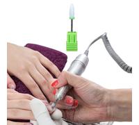 à ongles pour perceuse à ongles - Forets à en céramique avec conteneurs anti-poussière,Mèches à pour perceuse à Art tête de meulage de polissage, tête de fraise rotative cuticules