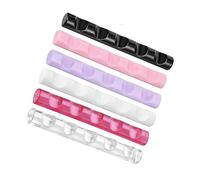 À outils de beauté polyvalent, lot de 6, idéal pour les pinceaux cosmétiques et les articles de soins des ongles, de brosse professionnel portable en ABS