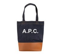 A.p.c. - Axel Small Shopper Bag - unisex - Sacs - Bleu - Taille: ONE Size