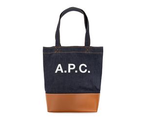 A.p.c. - Axel Small Shopper Bag - unisex - Sacs - Bleu - Taille: ONE Size