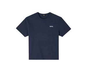 A.p.c. - Boxy Petit VPC T-Shirt - Homme - Tops - Bleu - Taille: M