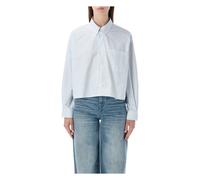 A.p.c. - Chemise en coton rayé - Femme - Blouses et Chemises - Bleu - Taille: 38 FR