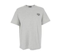 A.p.c., Homme, Tops, Gris, Taille: L Logo Embroidered Crewneck T-shirt