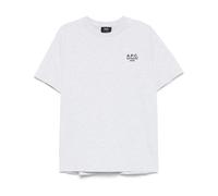 A.p.c., Homme, Tops, Gris, Taille: XL T-shirt avec Broderie