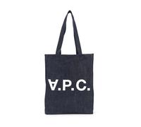 A.p.c. - Indigo Tote Laure Bag - Femme - Sacs - Bleu - Taille: ONE Size