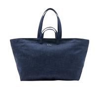 A.p.c. - Le Drummer Toile Tote Bag - Femme - Sacs - Bleu - Taille: ONE Size