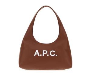 A.p.c. - Ninon Small Shoulder Bag - Femme - Sacs - Brun - Taille: ONE Size
