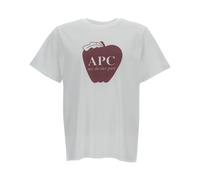 A.P.C. JERSEY BIOLOGIQUE men Shortsleeves white taille: M