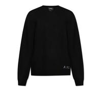 A.p.c. - Pull en laine avec logo - Homme - Pulls - Noir - Taille: L