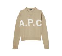 A.p.c. - Pull logo - Femme - Pulls - Beige - Taille: 38 FR