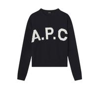A.p.c. - Pull Logo - Femme - Pulls - Bleu - Taille: 38 FR