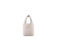 A.p.c. - Sac cabas vertical en peau de mouton beige - Homme - Sacs - Beige - Taille: ONE Size