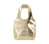 A.p.c. - Sac de magasinage synthétique doré Ninon - Femme - Sacs - Jaune - Taille: ONE Size