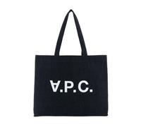 A.p.c. - Sac Fourre-Tout en Denim Bleu avec Logo - Femme - Sacs - Bleu - Taille: ONE Size