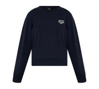 A.p.c. - SweaT-shirt avec logo brodé - Femme - Sweatshirts et sweats à capuche - Bleu - Taille: 40 FR