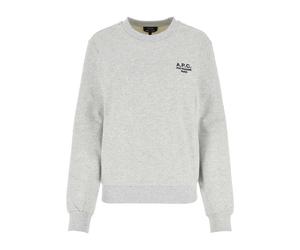 A.p.c. - SweaT-shirt en coton stretch gris clair - Femme - Sweatshirts et sweats à capuche - Gris - Taille: 36 FR