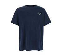 A.P.C. T-shirt Madras Homme Logo brodé Bleu Taille XL