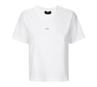 A.p.c. - T-Shirt Boxy Micro Logo - Femme - Tops - Blanc - Taille: 40 FR