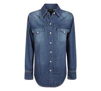 A.p.c. - Western Shirt - Femme - Blouses et Chemises - Bleu - Taille: 40 FR