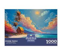 A Painting of The Sea in Greece with White Walls 1000 Pièces Carton Extra-épais Puzzle De Qualité Supérieure Sea Beach Extrêmement Difficile Jouet d'anniversaire Puzzles pour La Décoration Intérieure