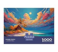 A Painting of The Sea in Greece with White Walls 1000 Pièces Carton Extra-épais Puzzle De Qualité Supérieure Sea Beach Extrêmement Difficile Défi Unique Puzzles Pour Adultes Et Enfants 70x50cm/1000pcs