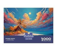 A Painting of The Sea in Greece with White Walls 1000 Pièces Papier Écologique Résistant Coffret De Puzzles Sea Beach Stimulant Et Éducatif Jeu Familial Puzzles Cadeaux Pour La Famille Et Les Amis 52x