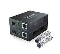 a Pair of 1.25G Media Converters(kit #2), SFP Slot, with a SFP Module, SMF, 1310-nm, 20-km